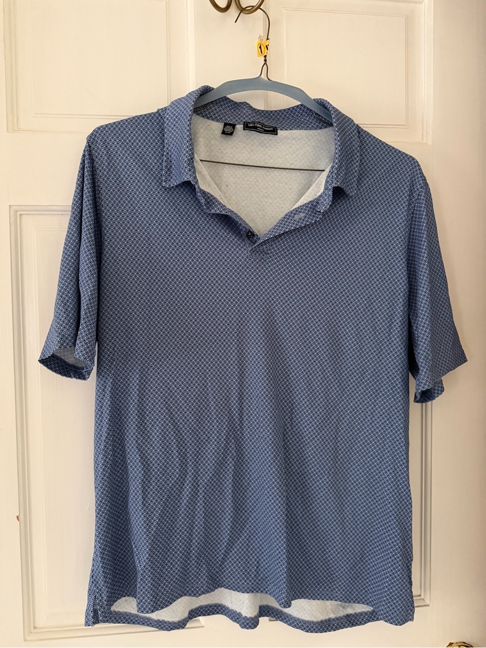 Men's XL Saks Fifth Avenue Blue Short-Sleeve Polo Shirt